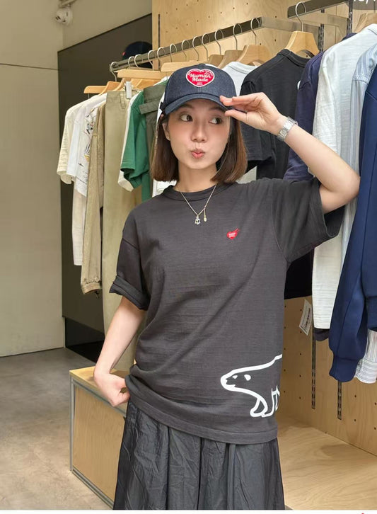 Human made polar bear tee