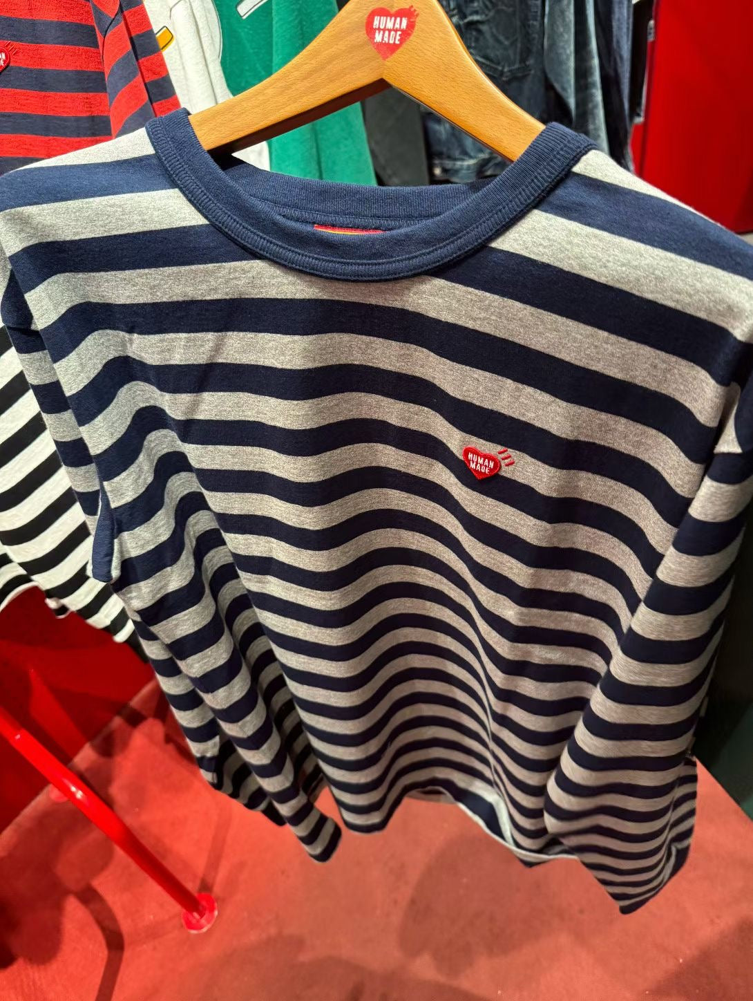 Human made間條tee