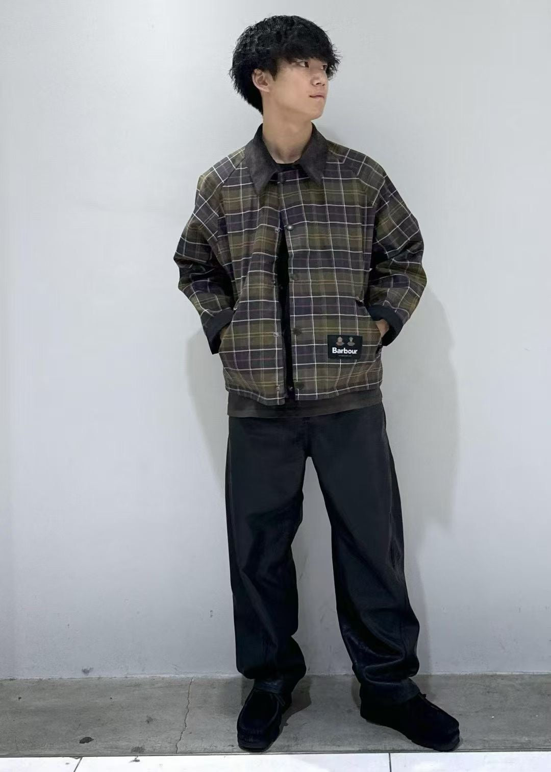 Barbour雙面格仔外套