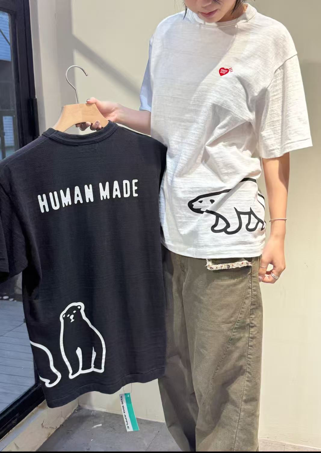 Human made polar bear tee
