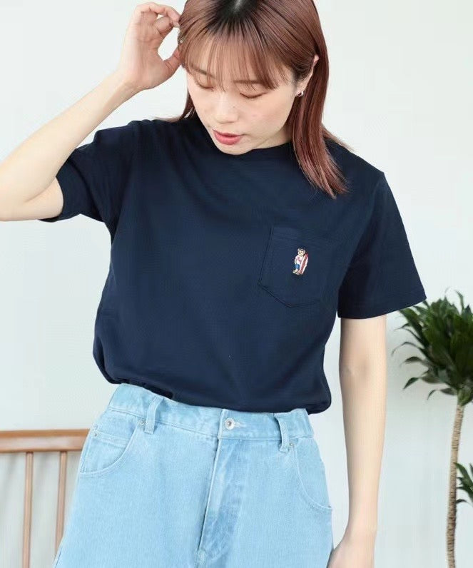 Beams boy bear pocket tee