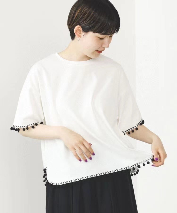Beams heart 絨球tee