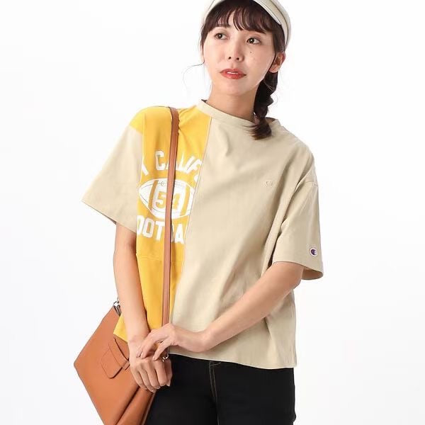 Champion撞色印花tee
