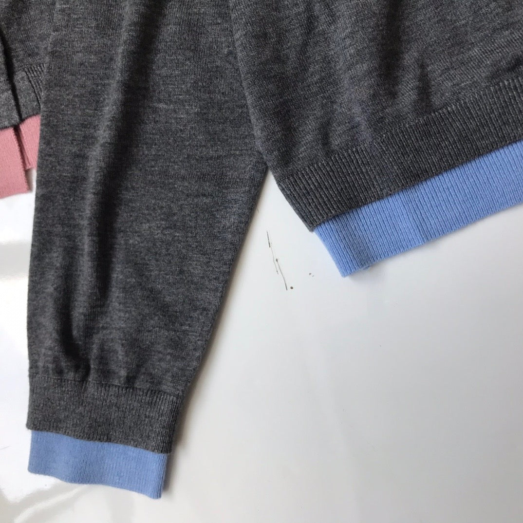 Danton撞色cardigan