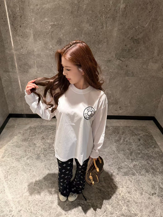 Acne studios logo 長袖tee