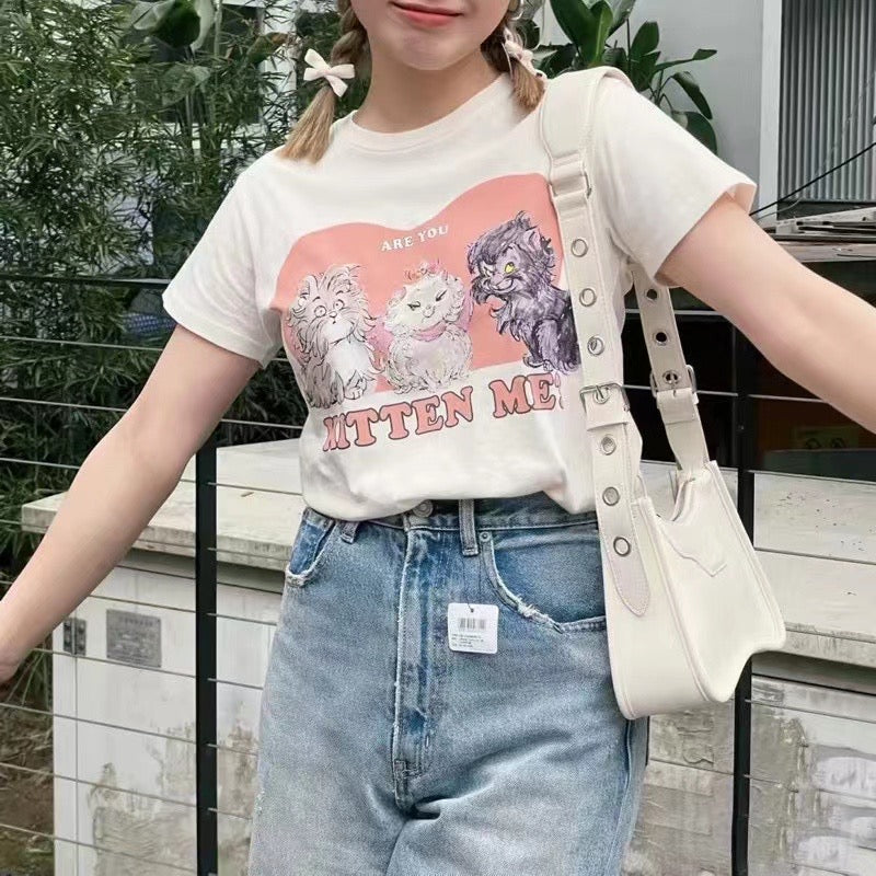 Moussy cat tee