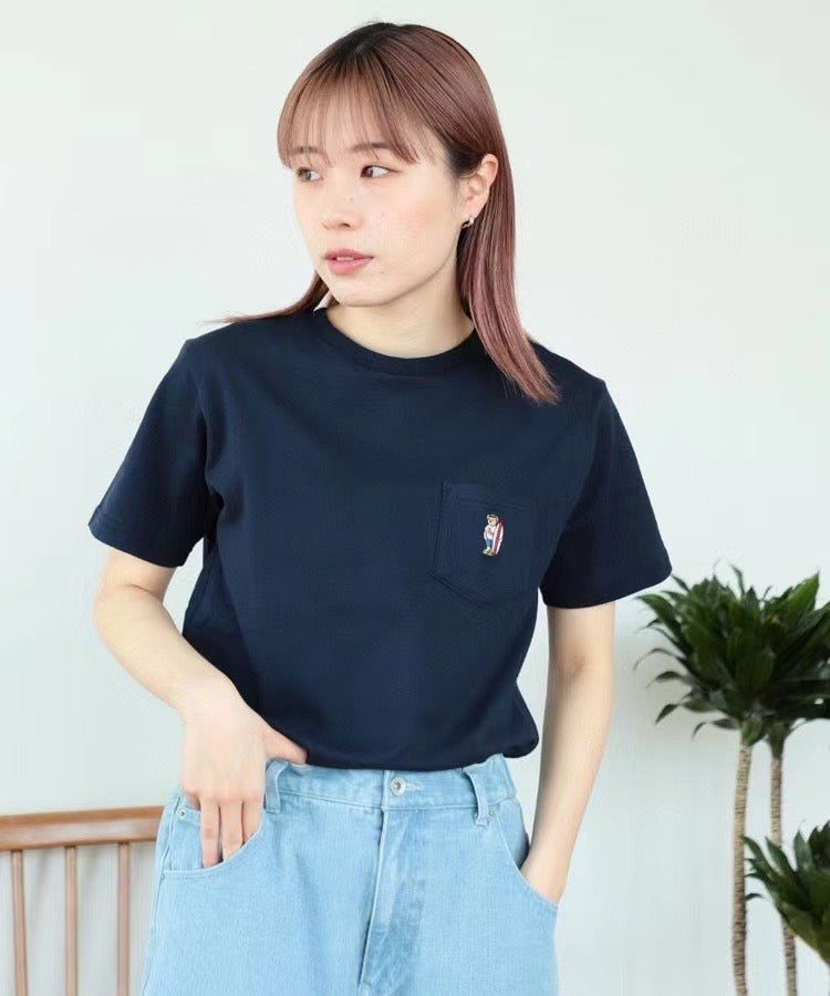 Beams boy bear pocket tee