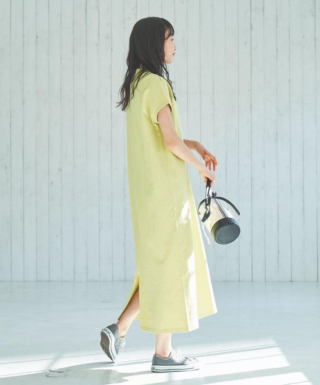 Polo半高領刺繡 one piece