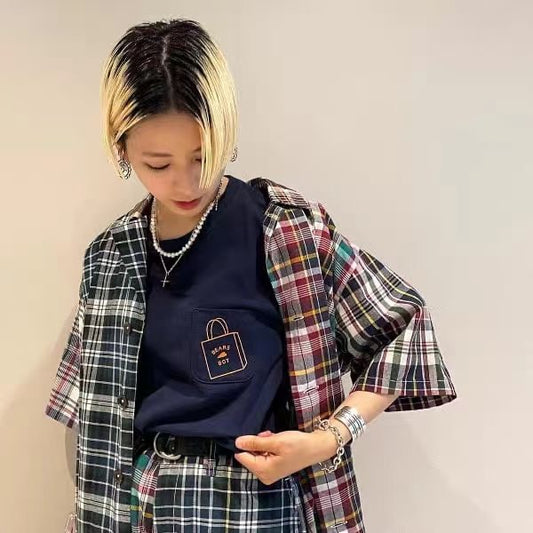 Beams boy bag logo tee