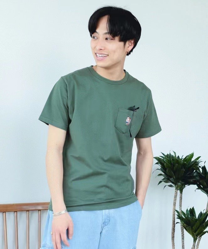 Beams boy bear pocket tee
