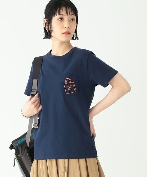 Beams boy bag logo tee
