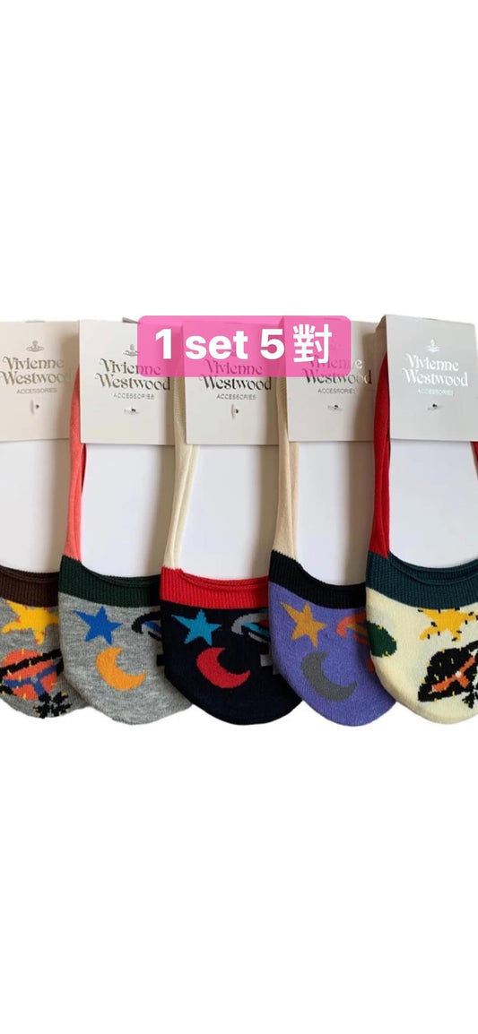 Vivienne Westwood 船襪 (1 set 5對)
