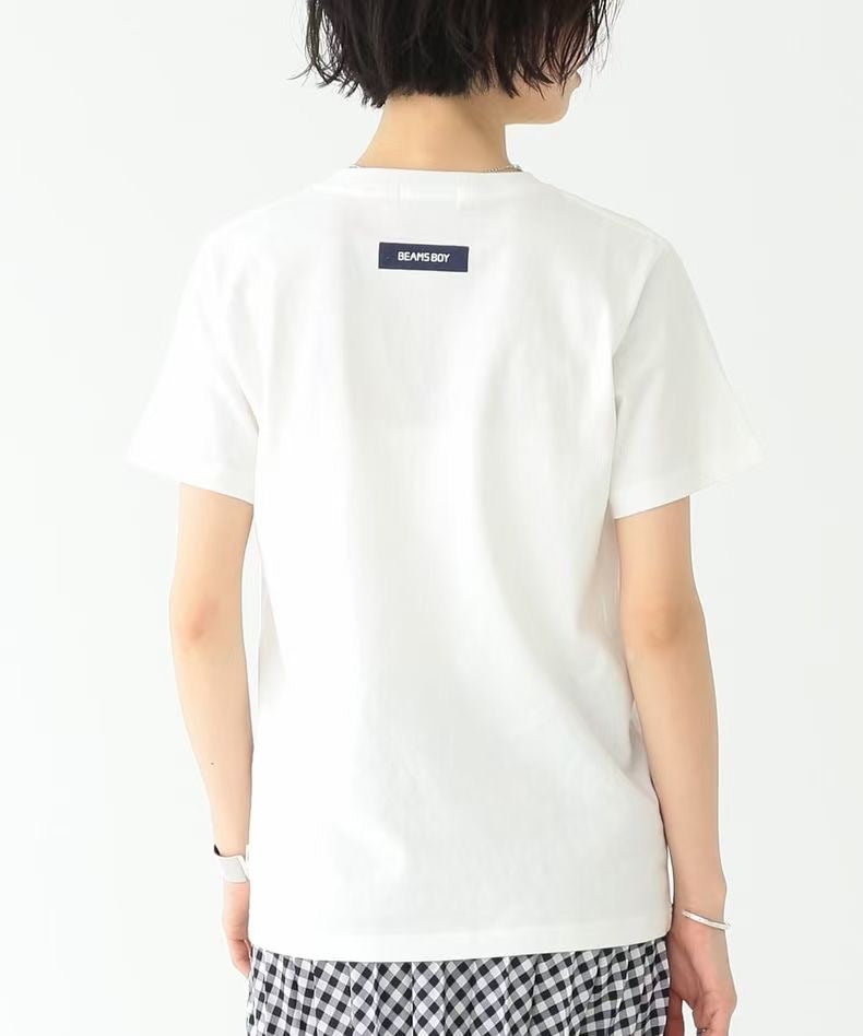 Beams boy bag logo tee