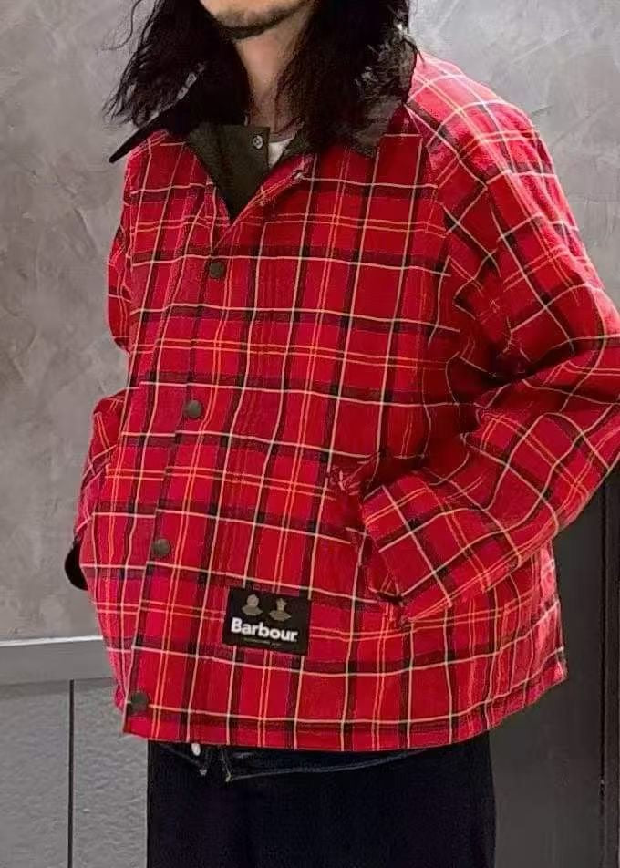 Barbour雙面格仔外套