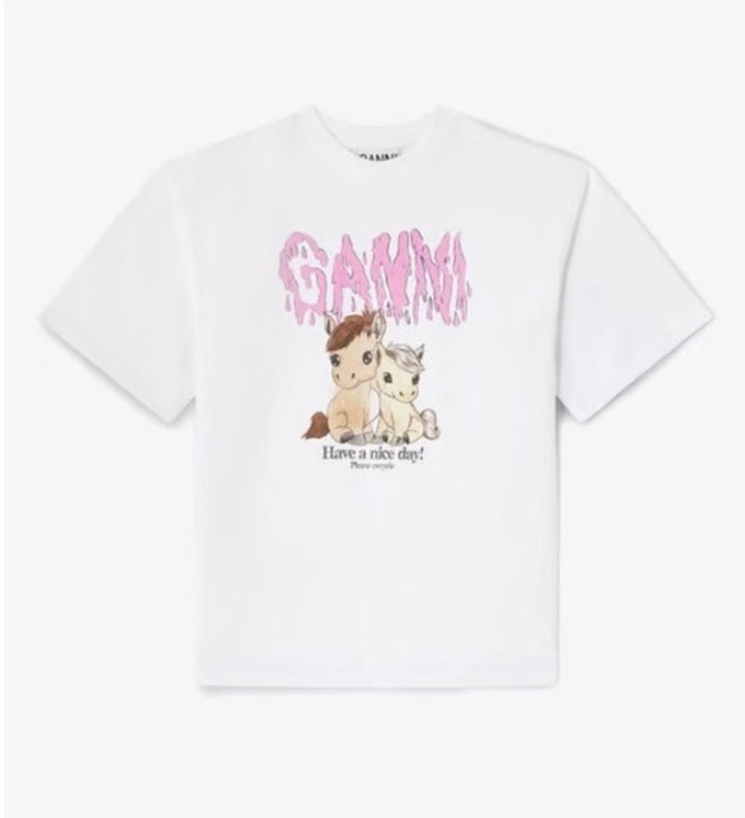 Ganni馬年tee