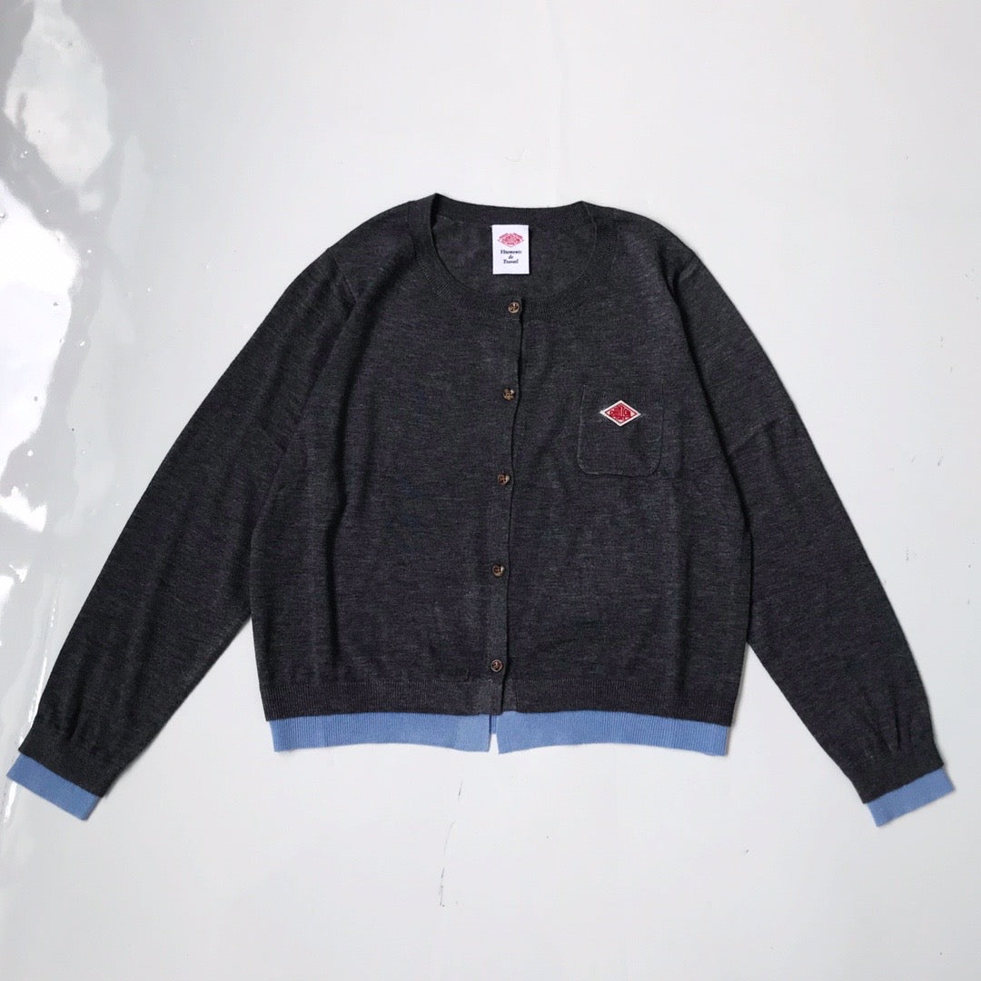 Danton撞色cardigan
