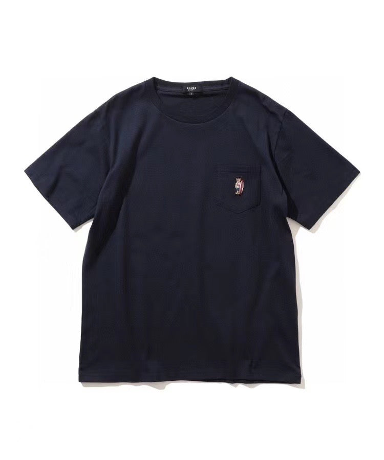 Beams boy bear pocket tee