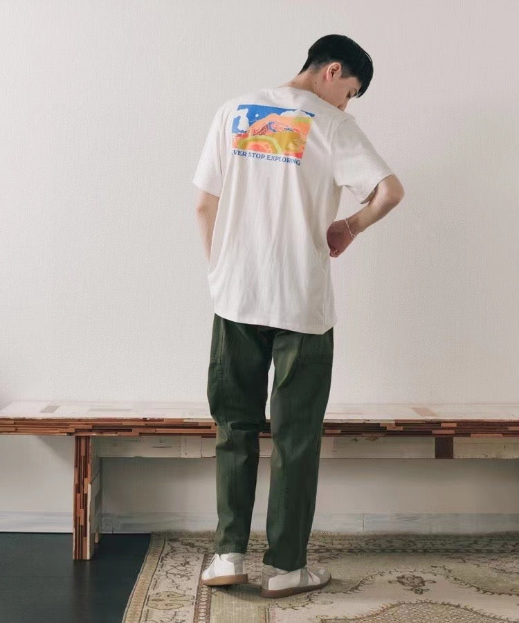 The north face印花tee