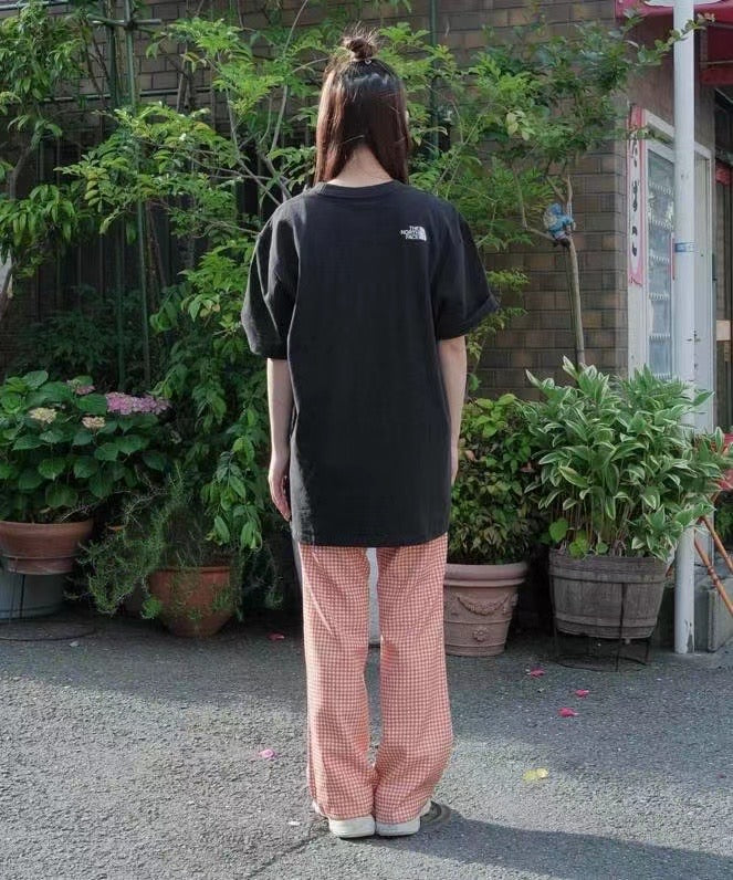 The north face前後logo tee
