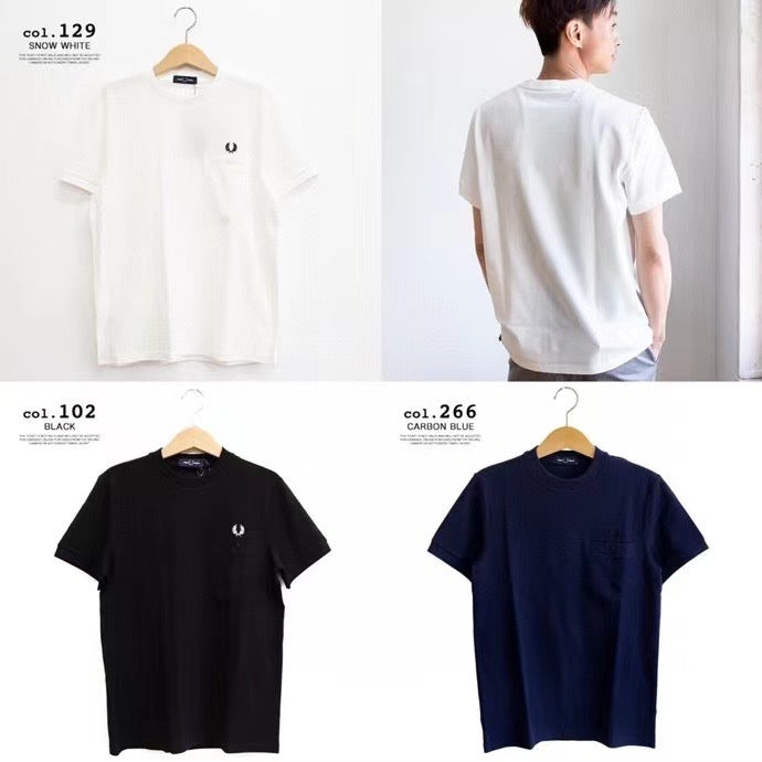 Fred perry 刺繡pocket tee