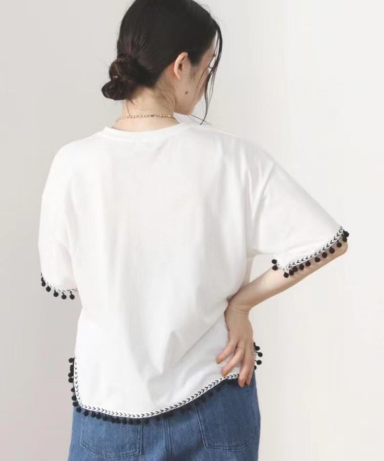 Beams heart 絨球tee