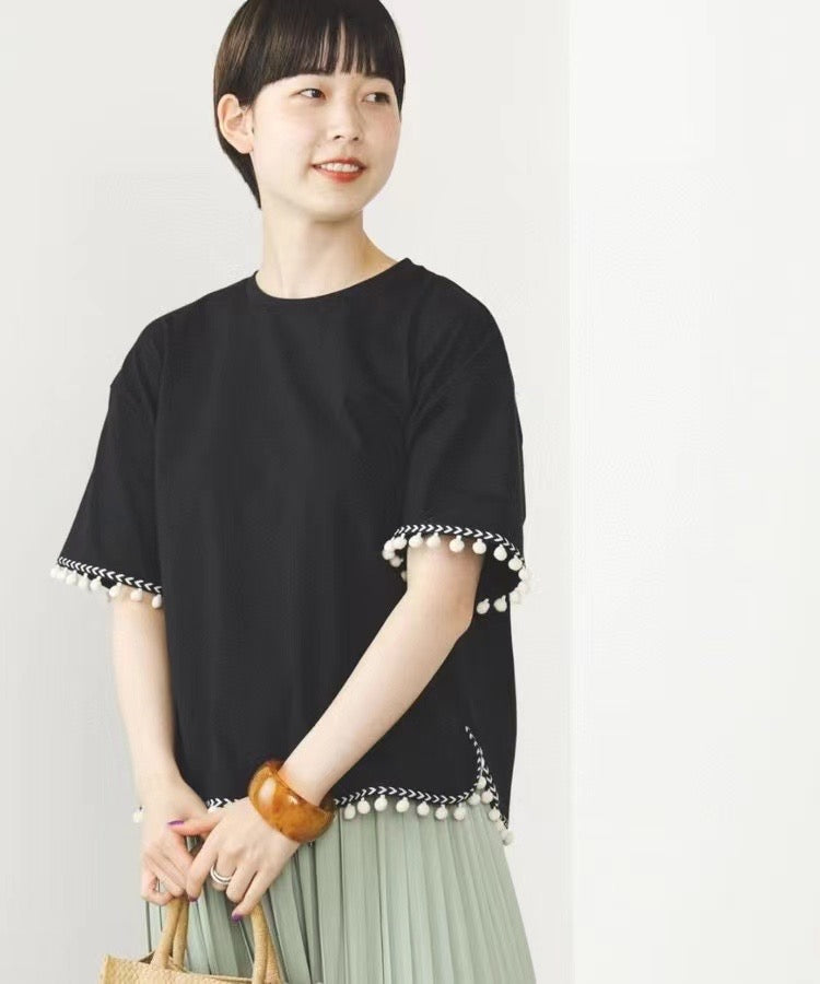 Beams heart 絨球tee