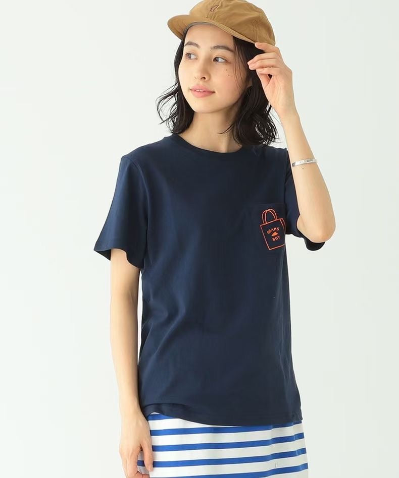 Beams boy bag logo tee