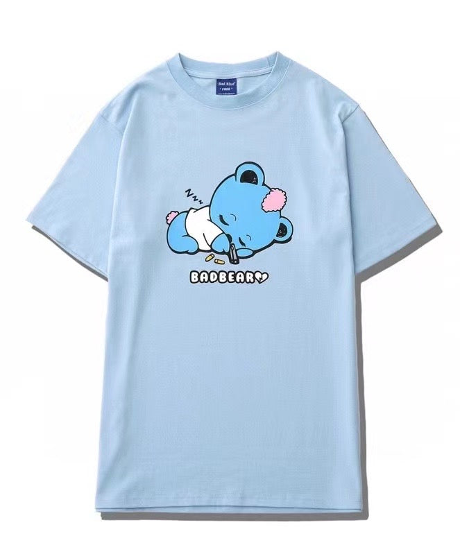 韓國bad bear sleeping tee