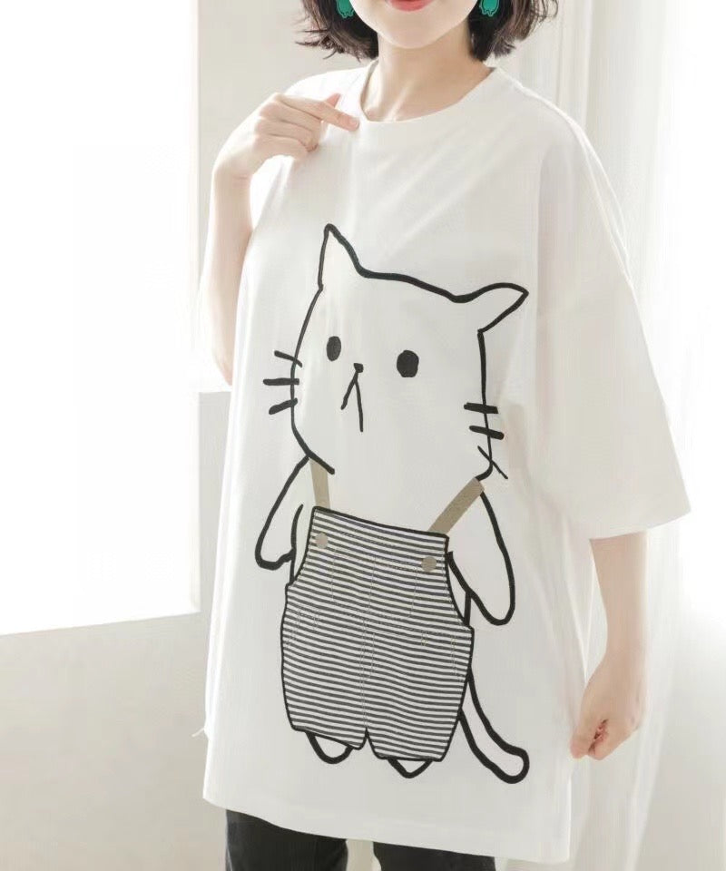 Scolar cat tee