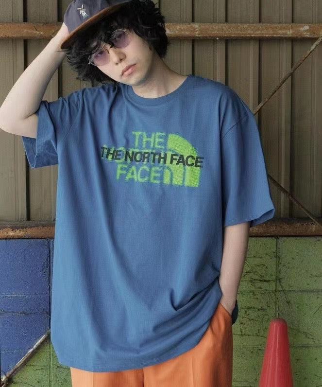 The north face前後logo tee