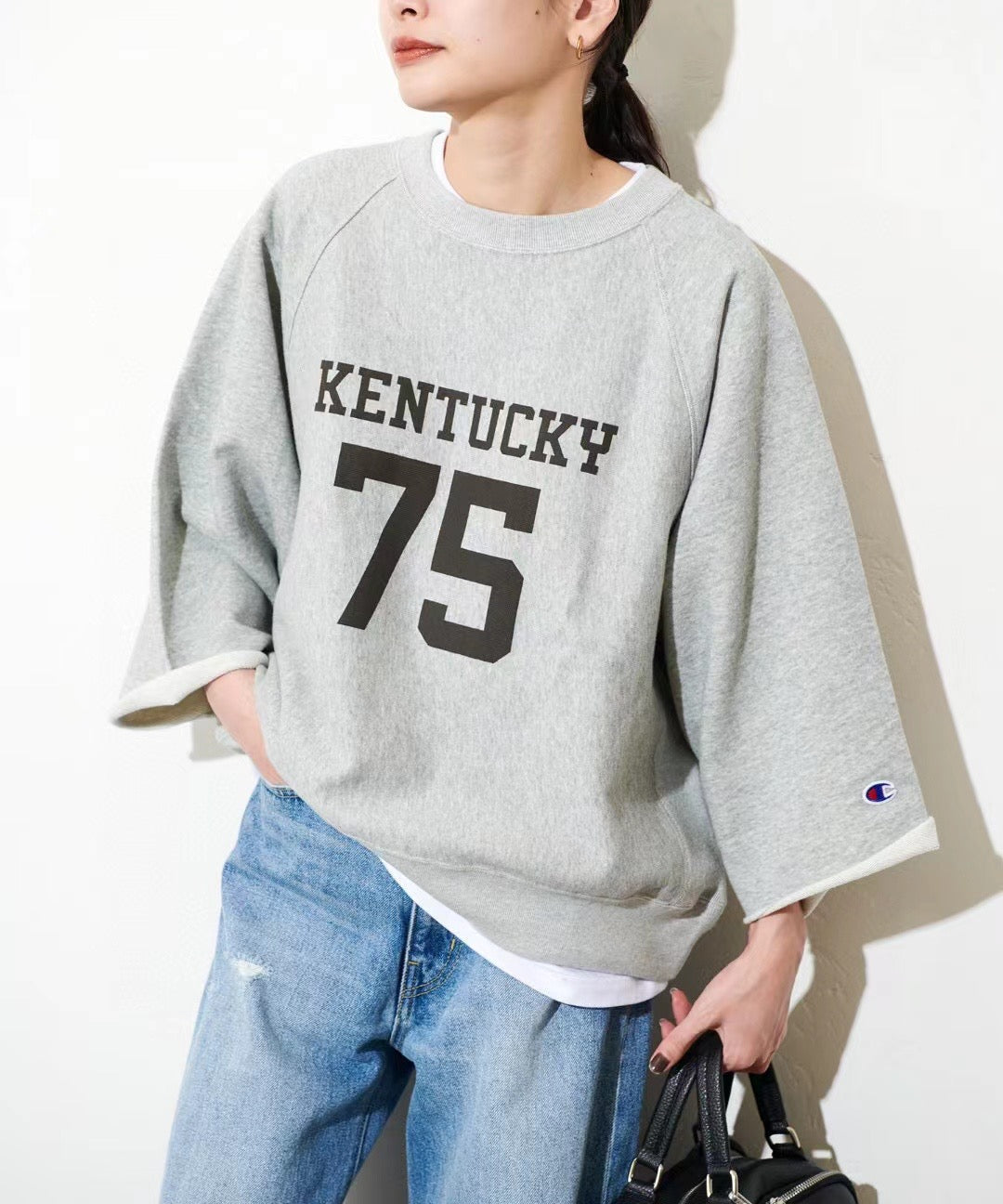 Champion 8分袖衛衣