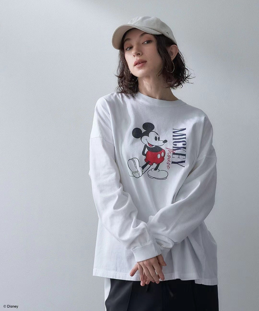 Mickey pattern tee