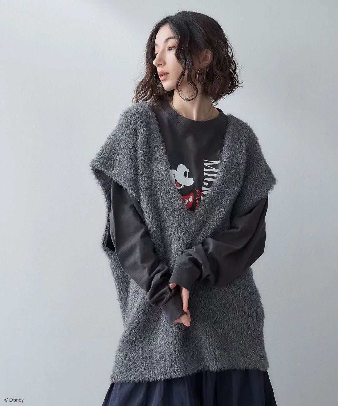 Mickey pattern tee