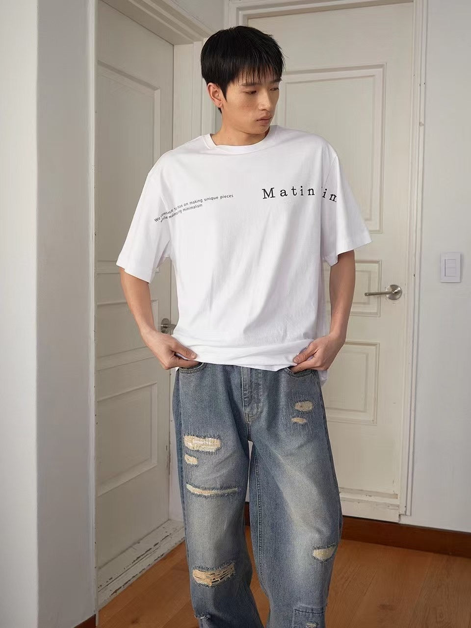 Matin Kim 字母tee