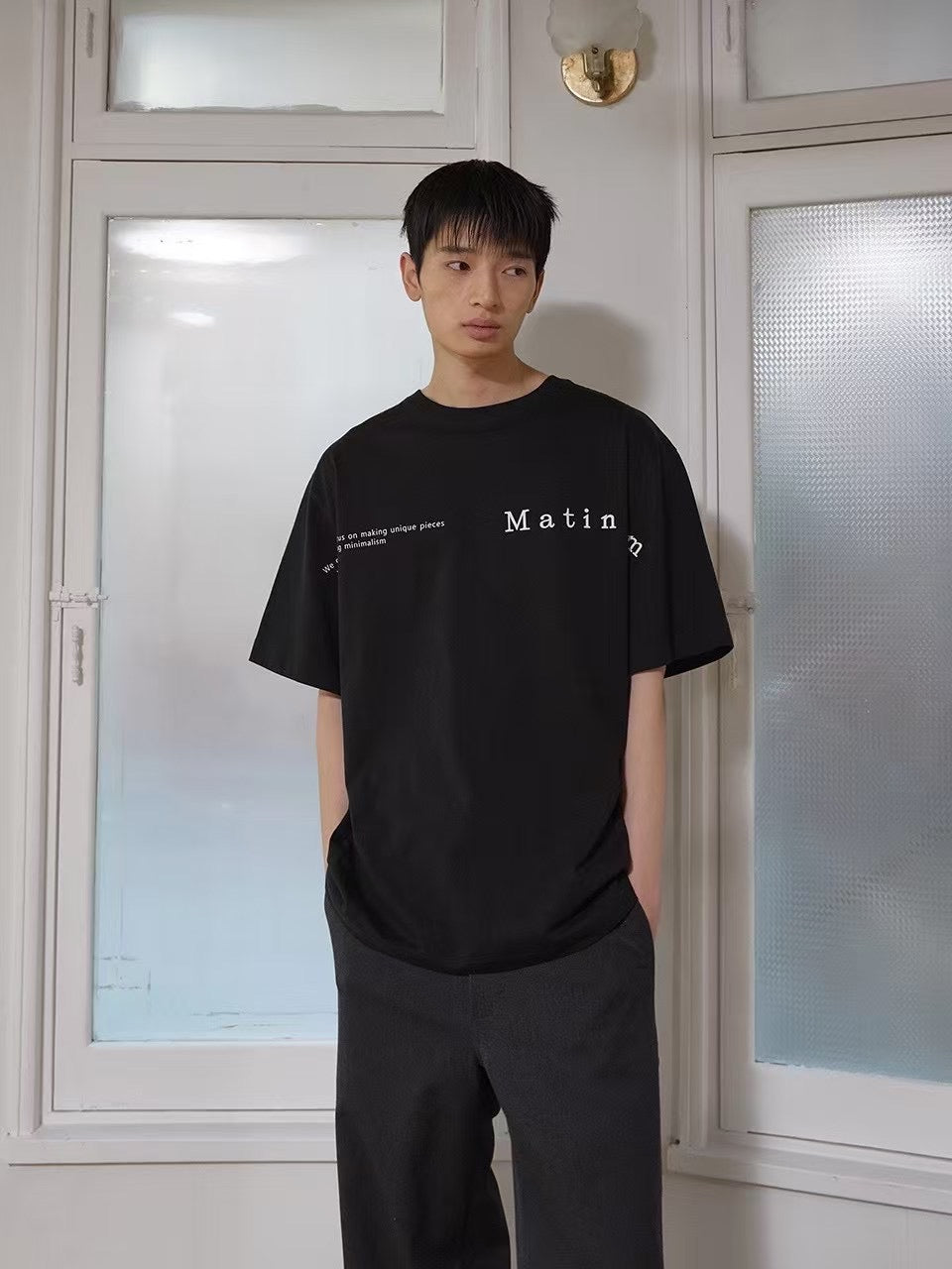 Matin Kim 字母tee
