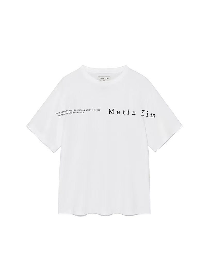 Matin Kim 字母tee
