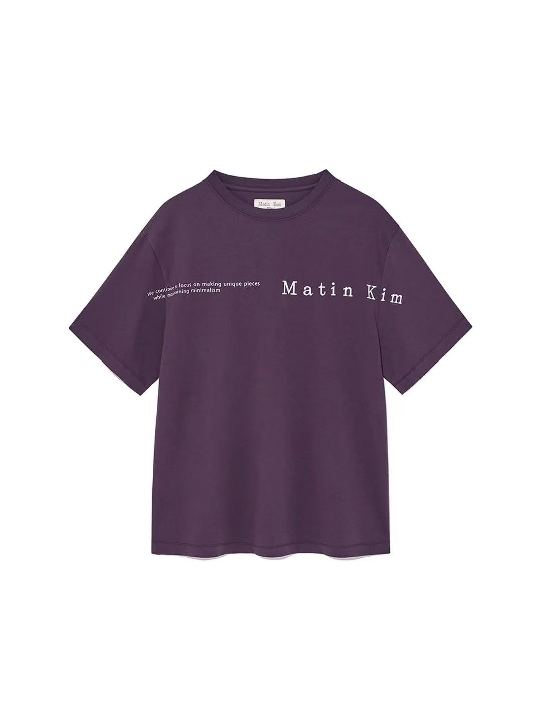 Matin Kim 字母tee
