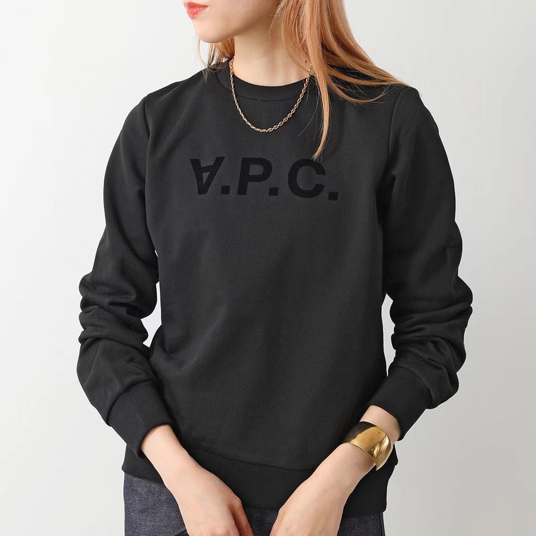 A.P.C.植絨字母衛衣