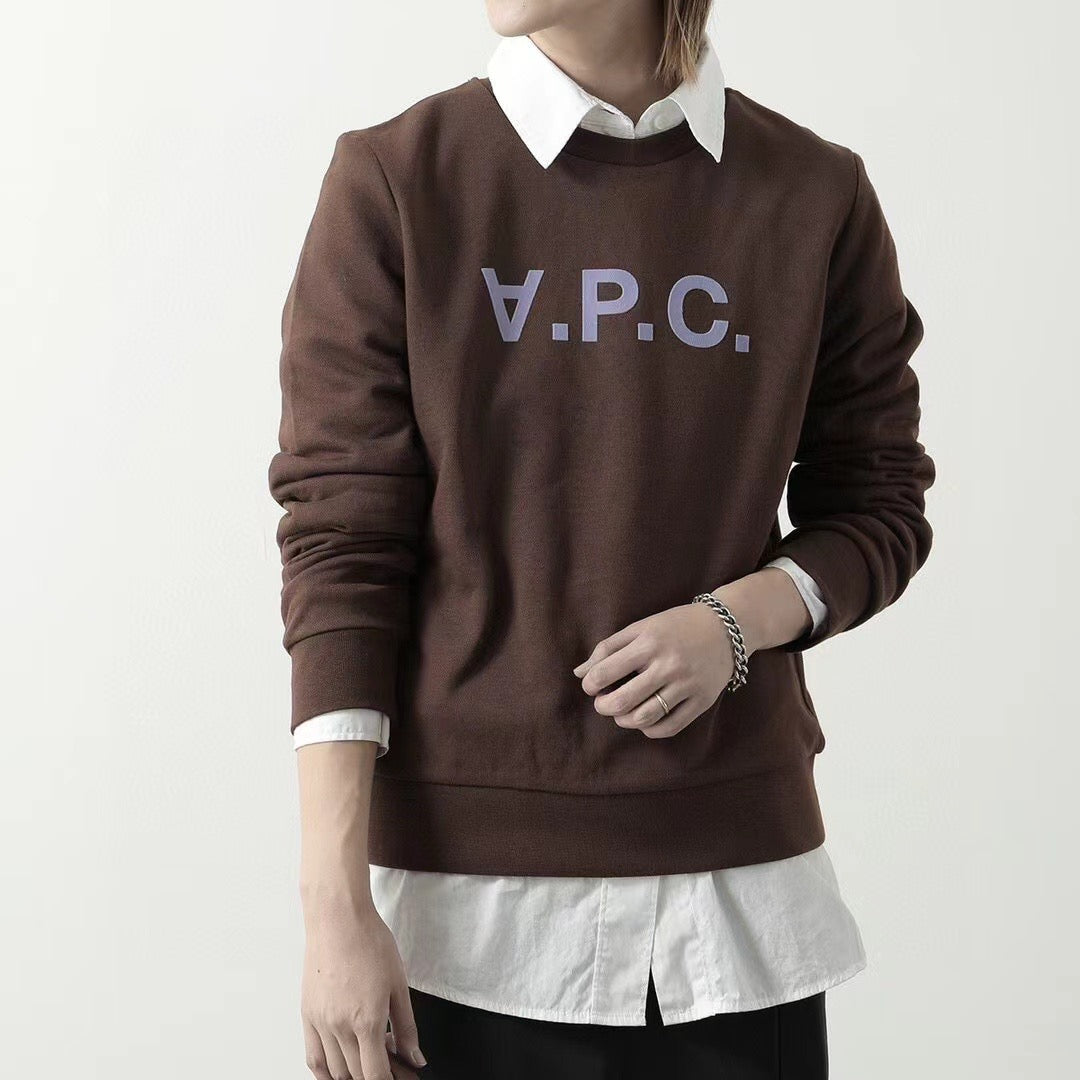 A.P.C.植絨字母衛衣