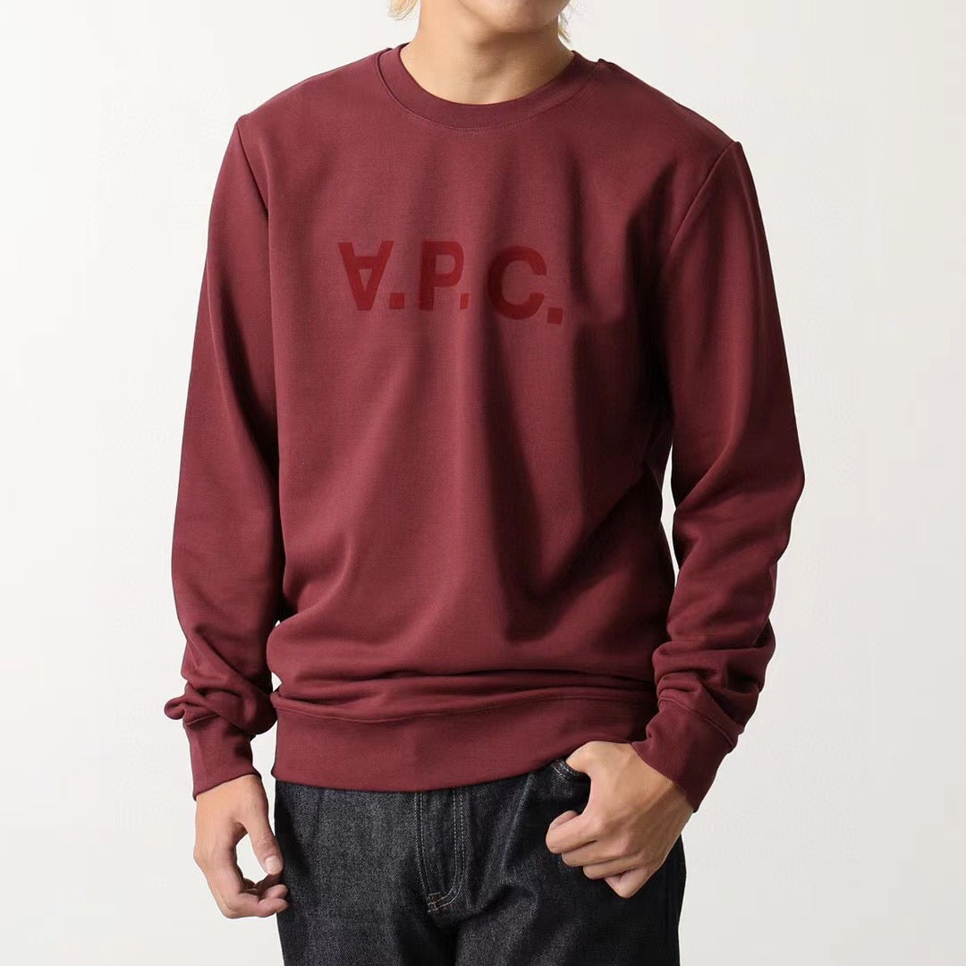 A.P.C.植絨字母衛衣