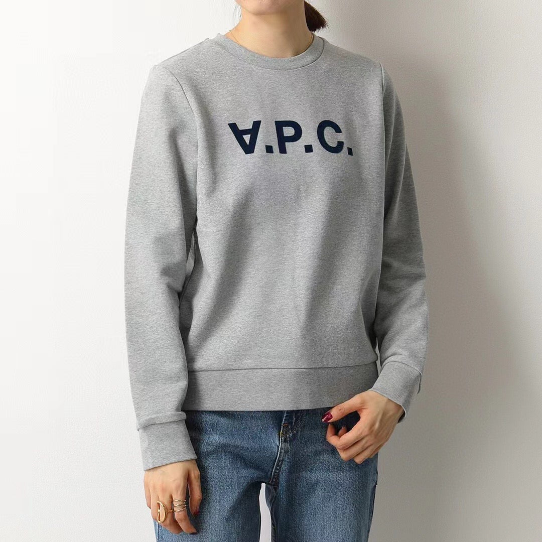 A.P.C.植絨字母衛衣