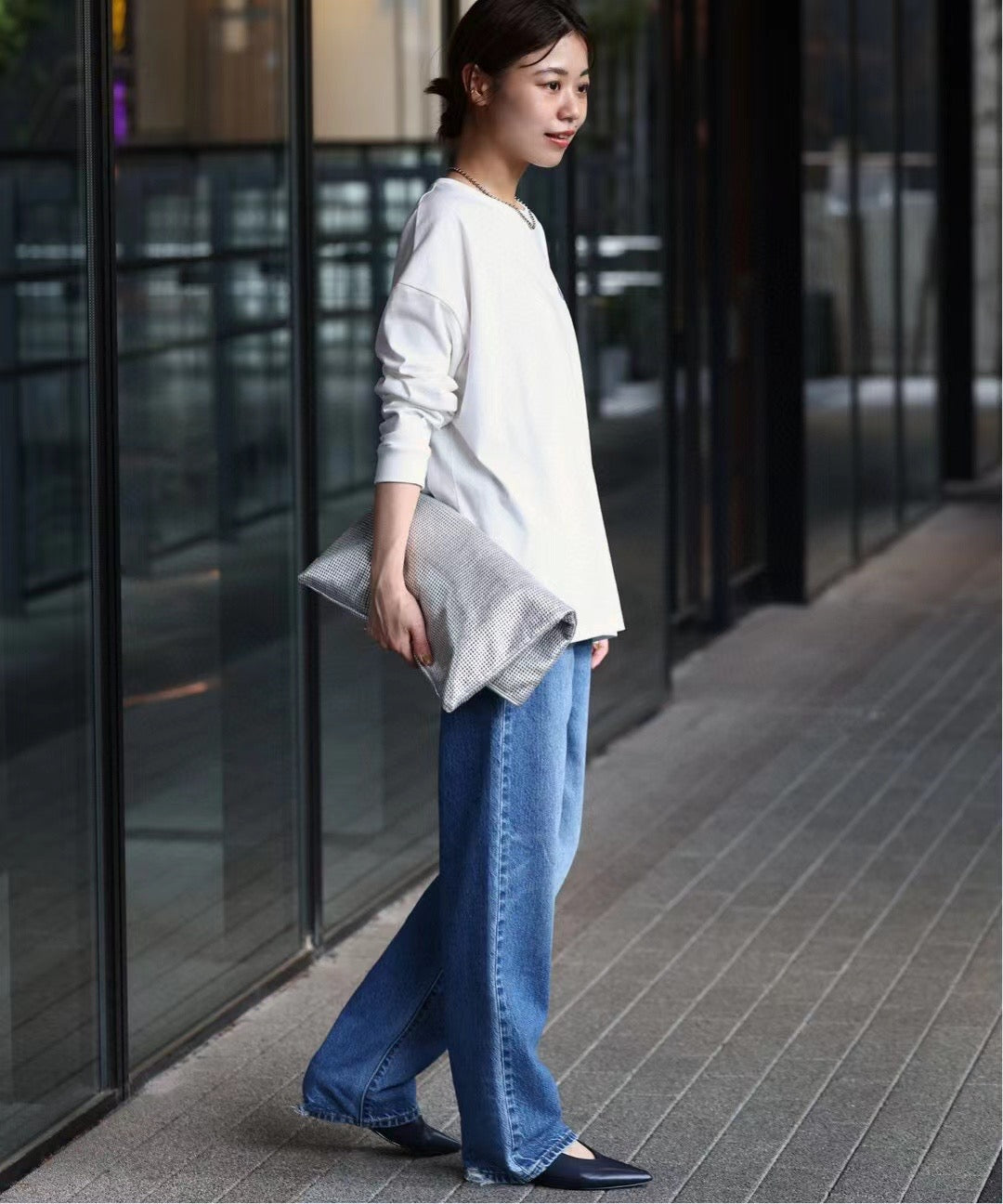 A.P.C.漸變刺繡tee