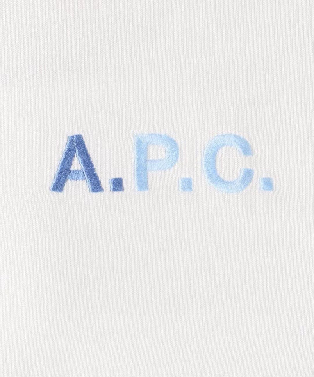 A.P.C.漸變刺繡tee