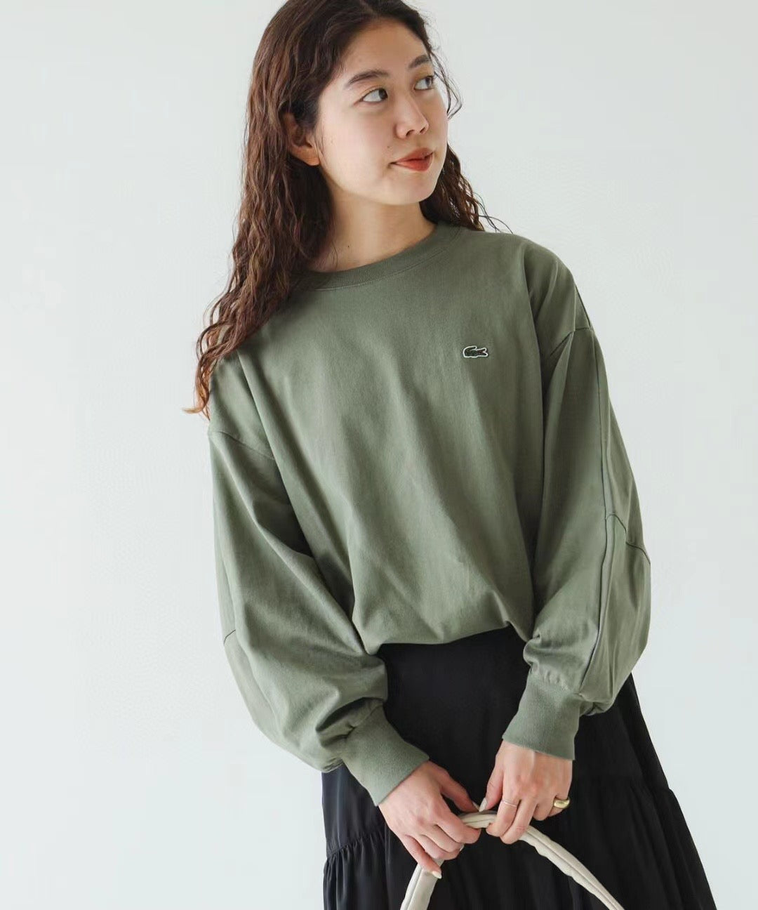 Lacoste 印花tee