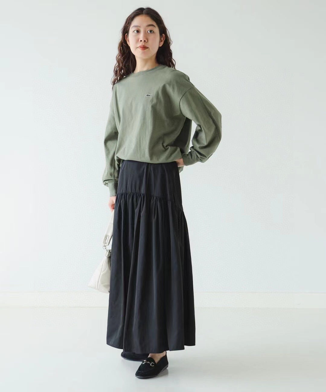 Lacoste 印花tee