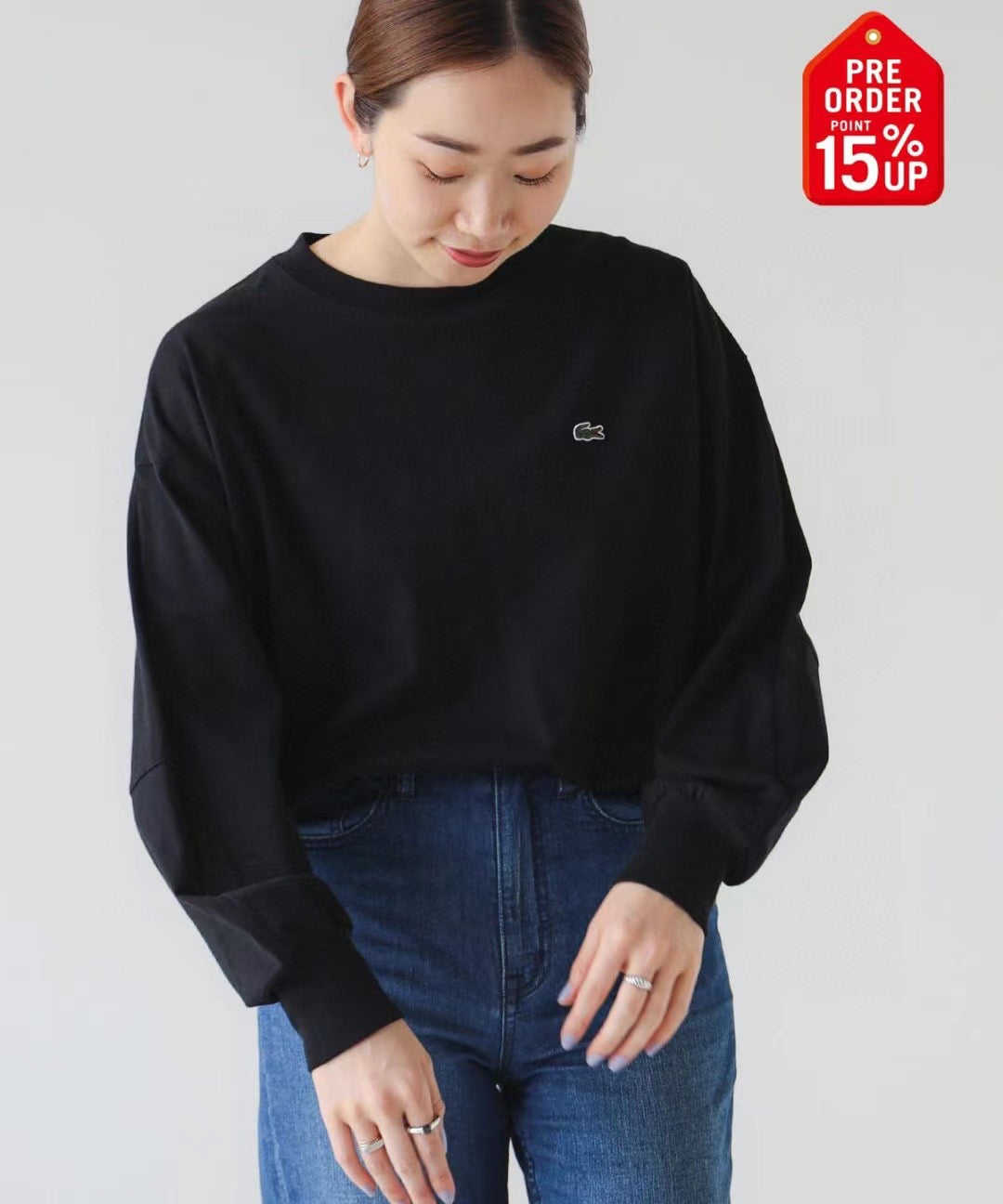 Lacoste 印花tee