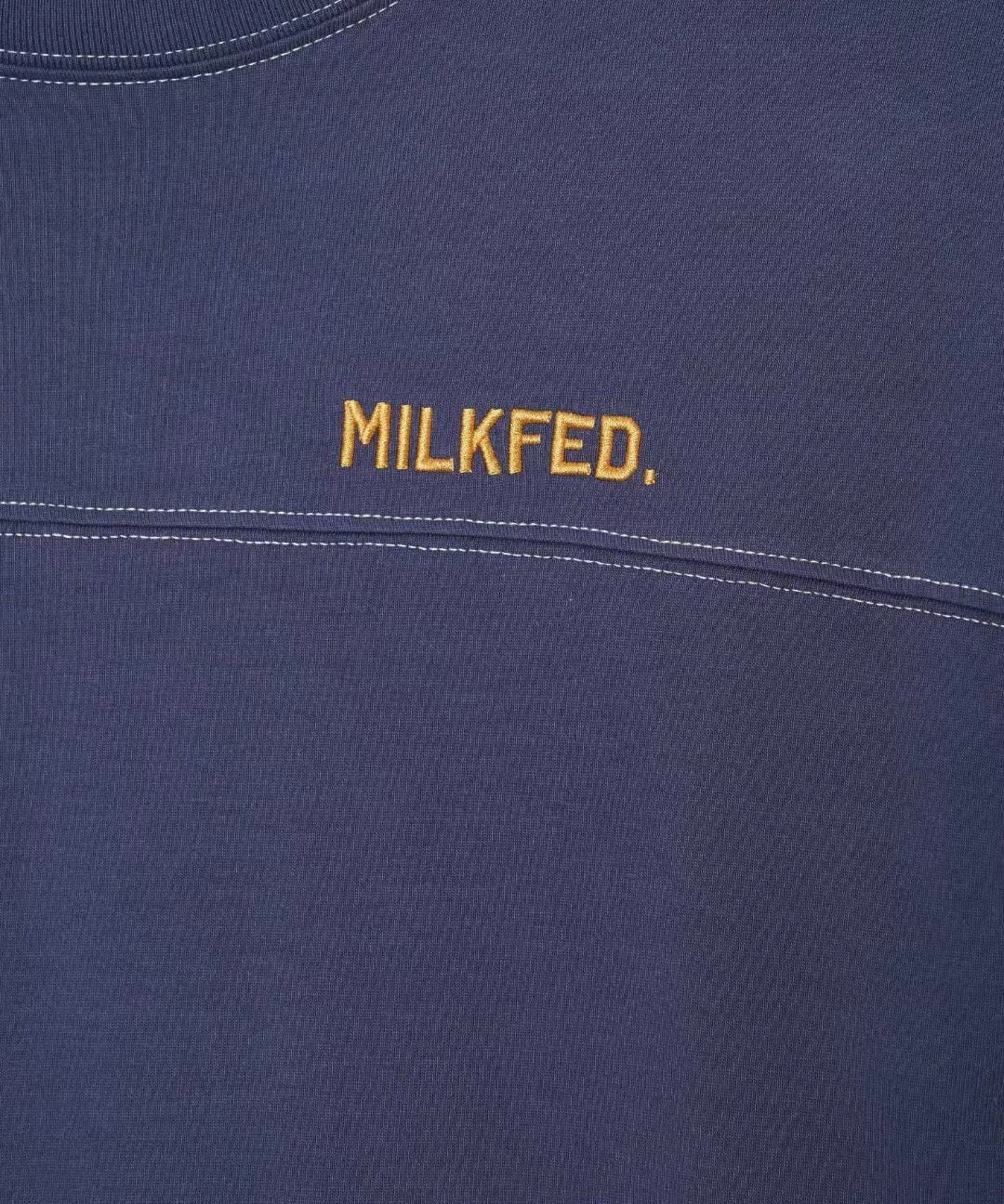 Milkfed 刺繡印花接拼one piece