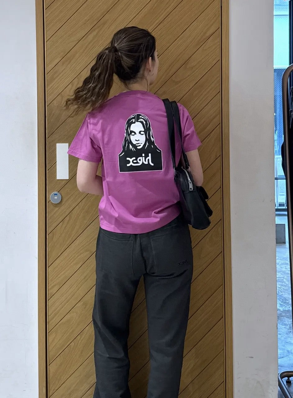 X girl 字母tee