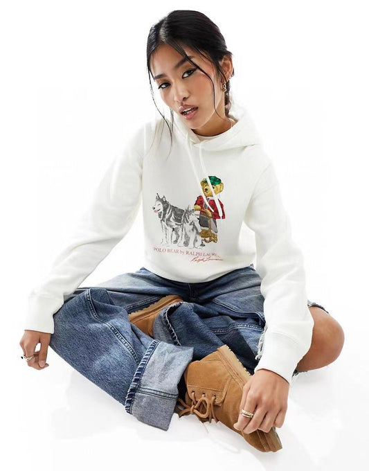 Polo雪橇小熊hoodies