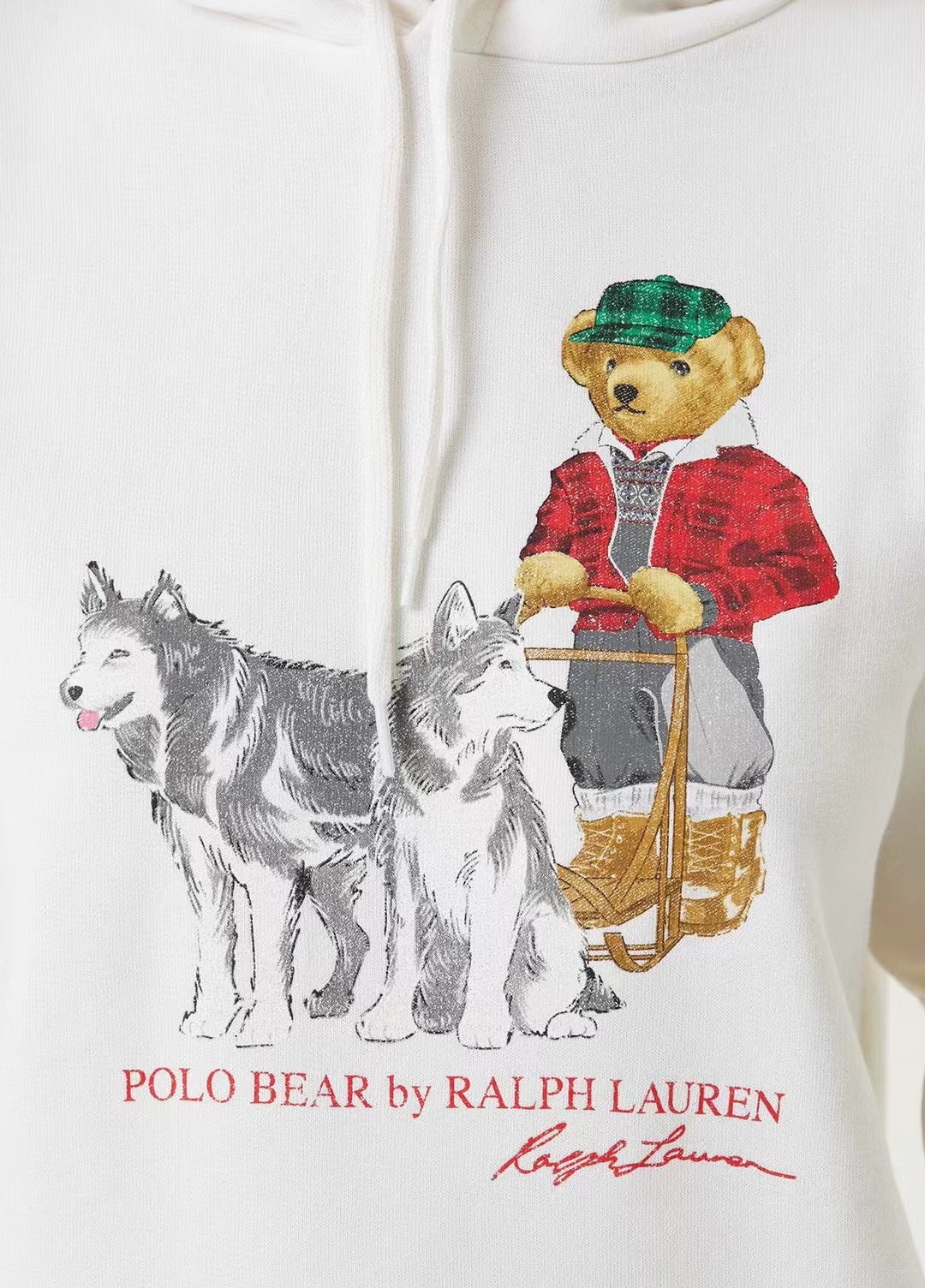 Polo雪橇小熊hoodies